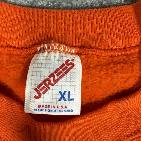 Vintage Jerzees Sweatshirt Women's XL‎ Orange Halloween Boo Ghost Grandma Granny - Picture 3 of 10